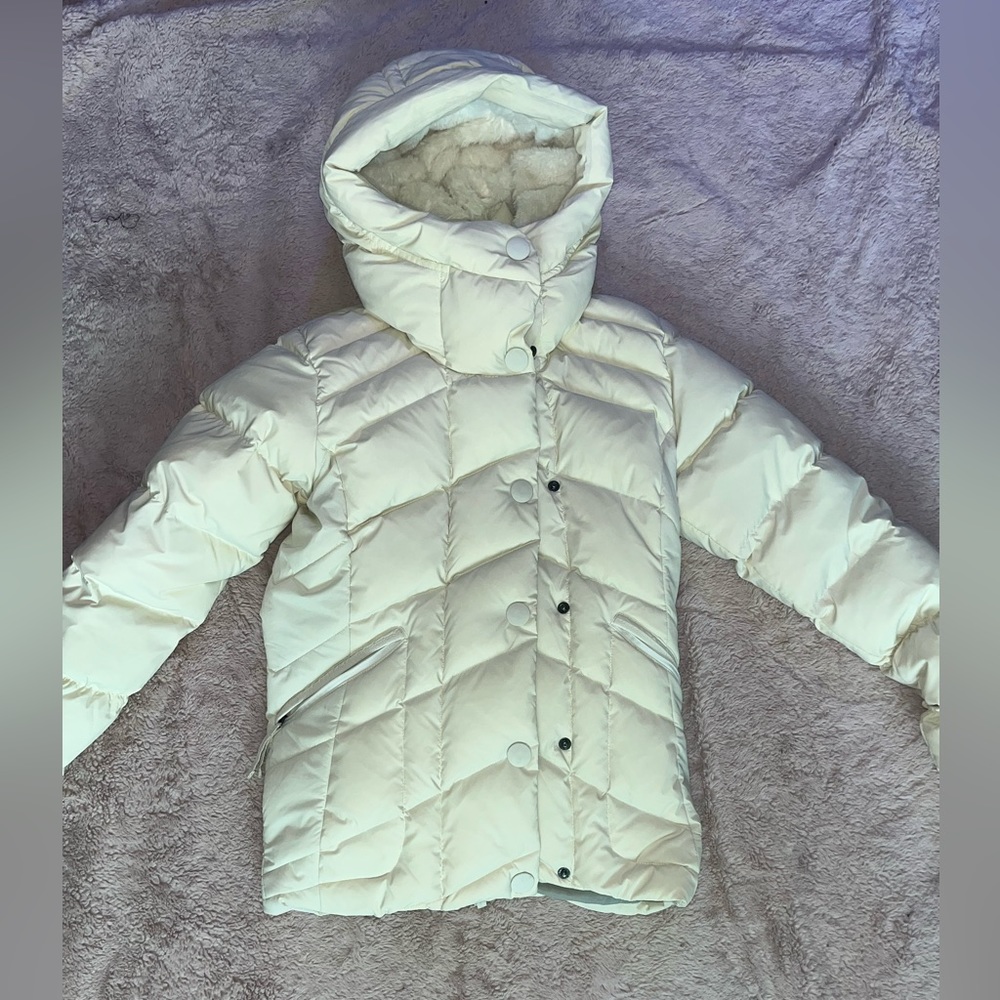 Cream Columbia womens puffer jacket